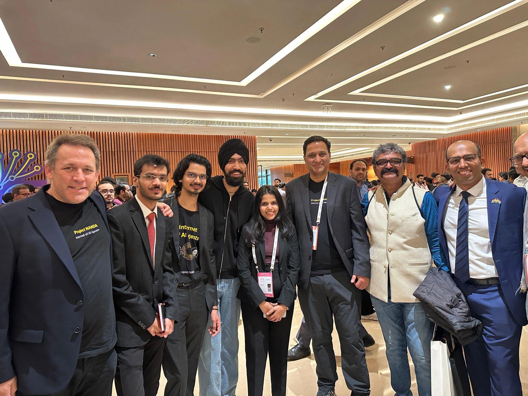 Project NANDA community members gathered together at an event